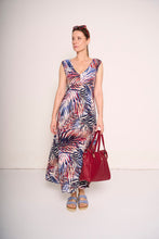 Carica l'immagine nel visualizzatore di Gallery, Abito lungo tropical chic con scollo a V