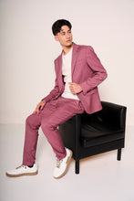 Carica l'immagine nel visualizzatore di Gallery, Completo uomo giovanile giacca e pantalone slim fit