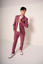 Carica l'immagine nel visualizzatore di Gallery, Completo uomo giovanile giacca e pantalone slim fit