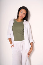 Carica l'immagine nel visualizzatore di Gallery, Camicia di lino fresca ed elegante