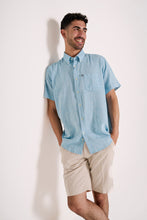 Carica l'immagine nel visualizzatore di Gallery, Camiciotto in misto lino con colletto botton-down