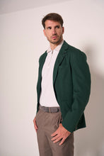 Carica l'immagine nel visualizzatore di Gallery, Giacca sfoderata con 2 bottoni e tasche a toppa