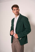 Carica l'immagine nel visualizzatore di Gallery, Giacca sfoderata con 2 bottoni e tasche a toppa