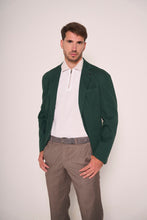 Carica l'immagine nel visualizzatore di Gallery, Giacca sfoderata con 2 bottoni e tasche a toppa