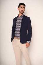 Carica l'immagine nel visualizzatore di Gallery, Giacca sfoderata con rever rifiniti