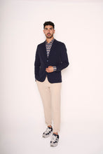 Carica l'immagine nel visualizzatore di Gallery, Giacca sfoderata con rever rifiniti