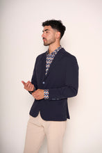 Carica l'immagine nel visualizzatore di Gallery, Giacca sfoderata con rever rifiniti