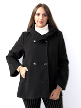 Carica l'immagine nel visualizzatore di Gallery, Giaccone in tessuto doppiopetto