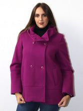 Carica l'immagine nel visualizzatore di Gallery, Giaccone in tessuto doppiopetto