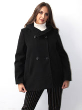 Carica l'immagine nel visualizzatore di Gallery, Giaccone in tessuto doppiopetto