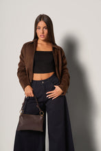 Carica l'immagine nel visualizzatore di Gallery, Giacca corta scamosciata donna