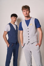 Carica l'immagine nel visualizzatore di Gallery, Gilet Uomo Blu Slim Fit