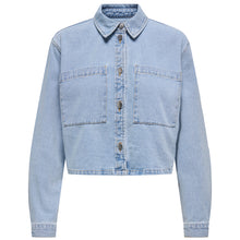 Carica l'immagine nel visualizzatore di Gallery, Giacca Donna in Denim Lavaggio Chiaro