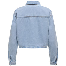 Carica l'immagine nel visualizzatore di Gallery, Giacca Donna in Denim Lavaggio Chiaro