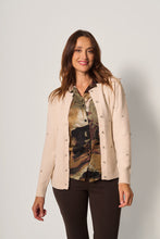 Carica l'immagine nel visualizzatore di Gallery, Cardigan con dettagli gioiello donna