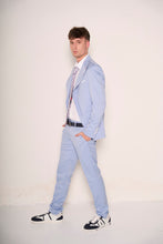 Carica l'immagine nel visualizzatore di Gallery, Sneakers bianche e blu "Marina Militare" con dettagli grafici