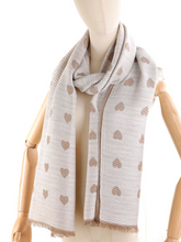 Carica l'immagine nel visualizzatore di Gallery, Sciarpa da donna fantasia cuori