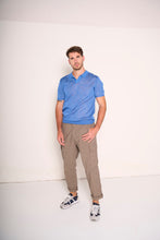 Carica l'immagine nel visualizzatore di Gallery, Polo uomo denim in maglia leggera