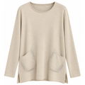 MAGLIA CON STRASS E SPACCHETTI