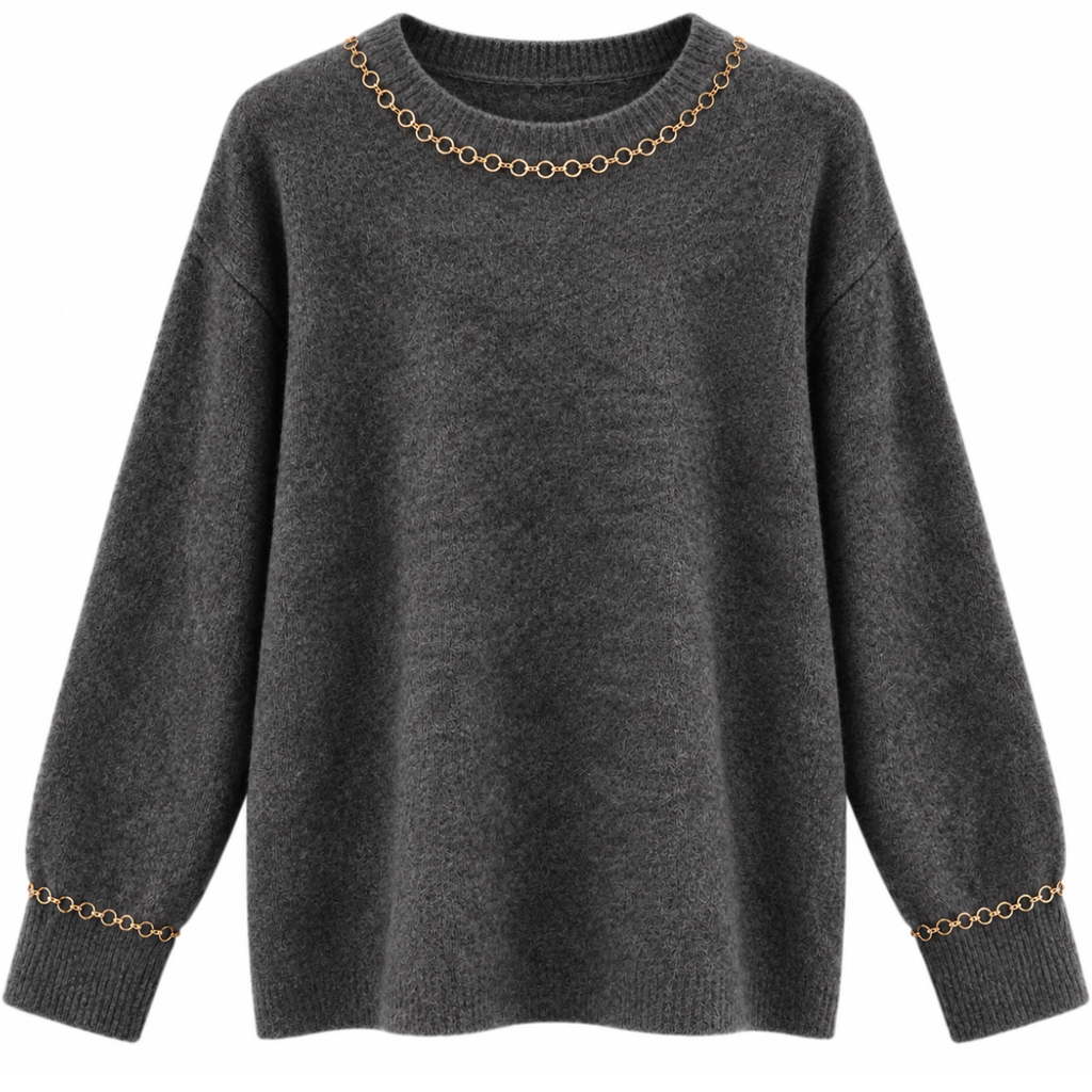MAGLIONE CON DETTAGLI GIOIELLO