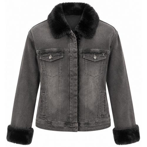 GIUBBOTTO JEANS CON INTERNO IN PELLICCIA
