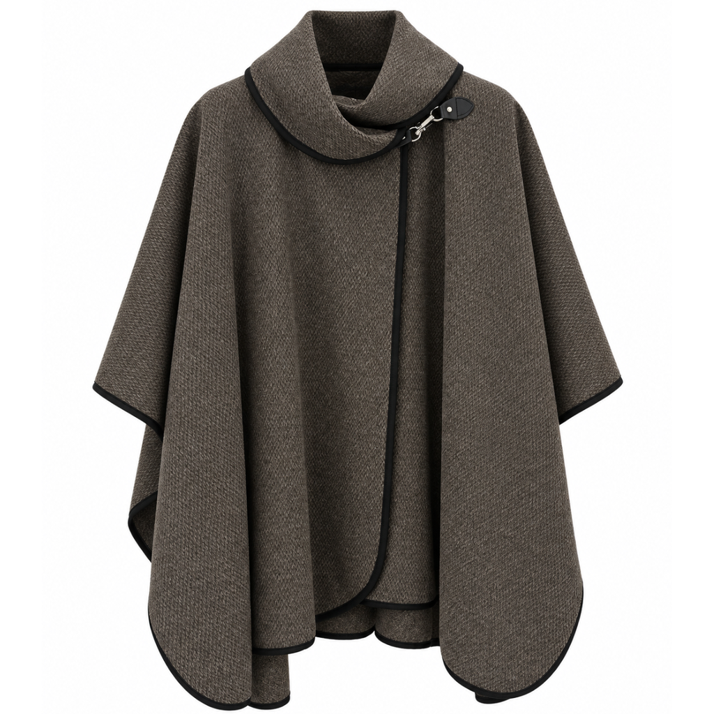 MANTELLA CON PROFILI A CONTRASTO