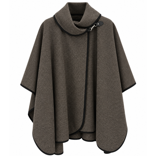 MANTELLA CON PROFILI A CONTRASTO
