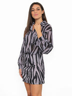Camicia zebrata con tasche