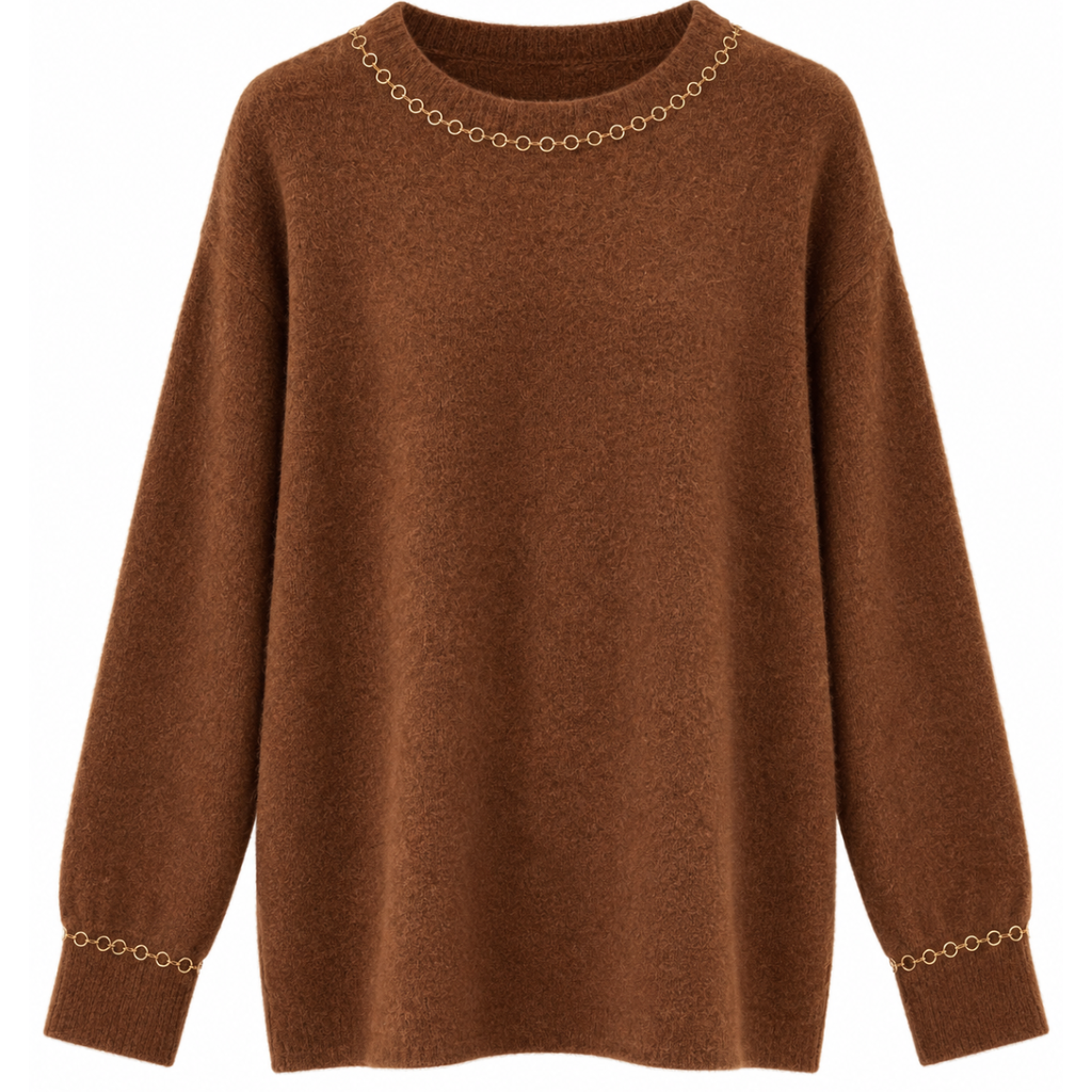 MAGLIONE CON DETTAGLI GIOIELLO