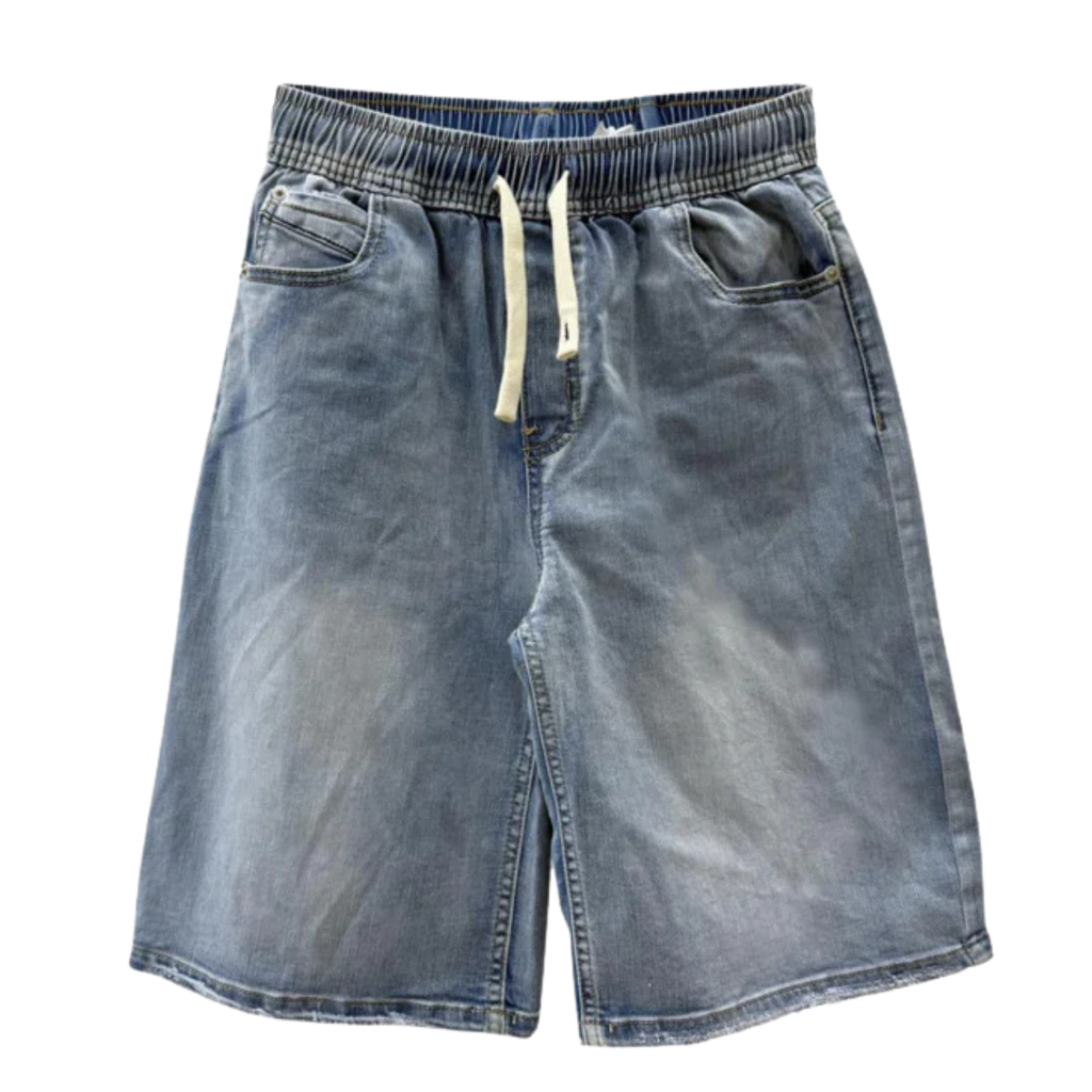 Pantaloncino di jeans con lacci