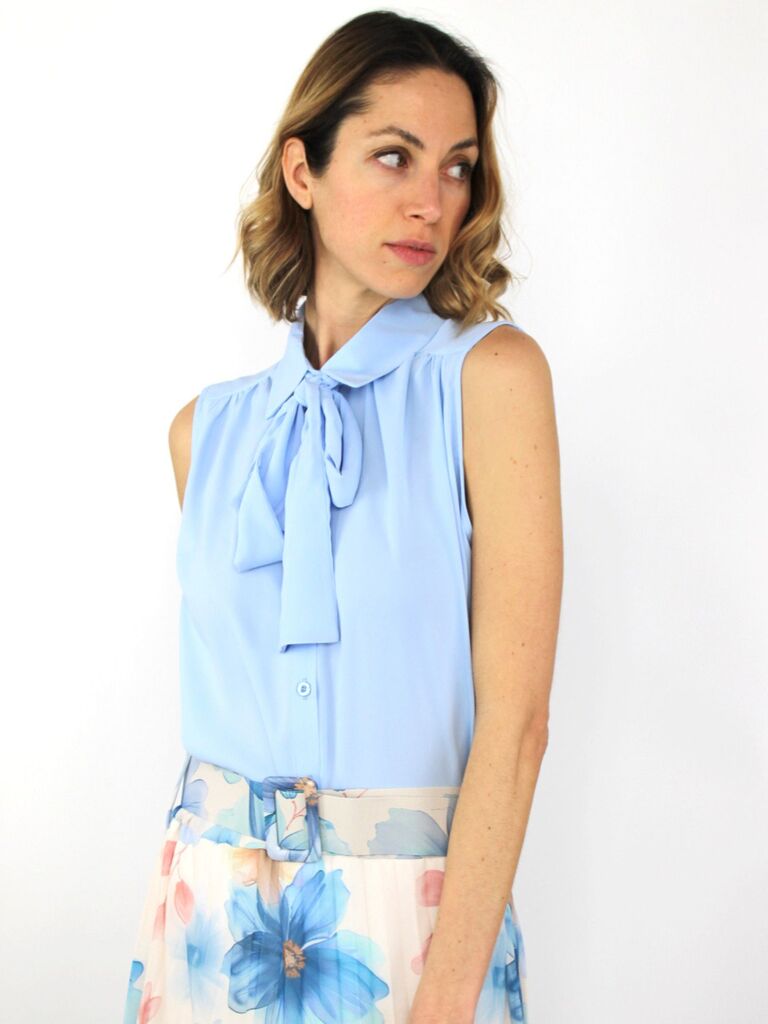 Camicia con fiocco