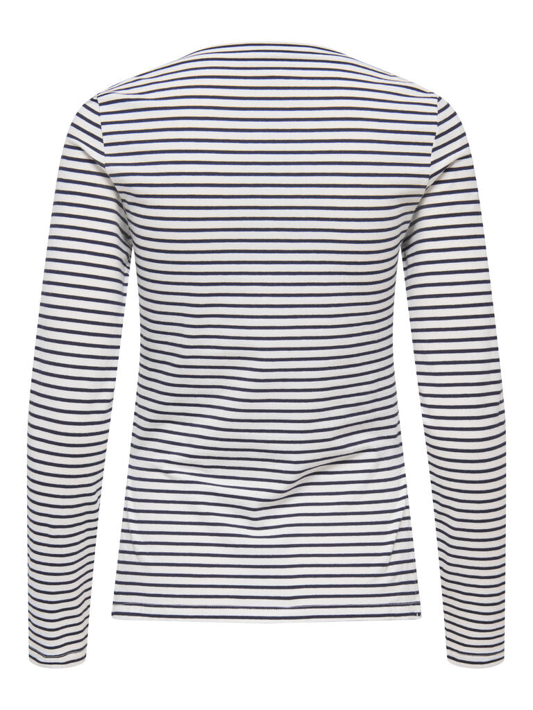 Maglia donna a righe manica lunga