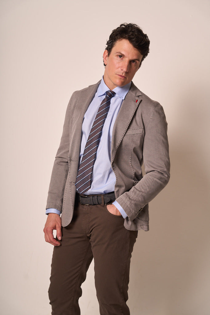 Giacca Uomo Tortora Slim Fit