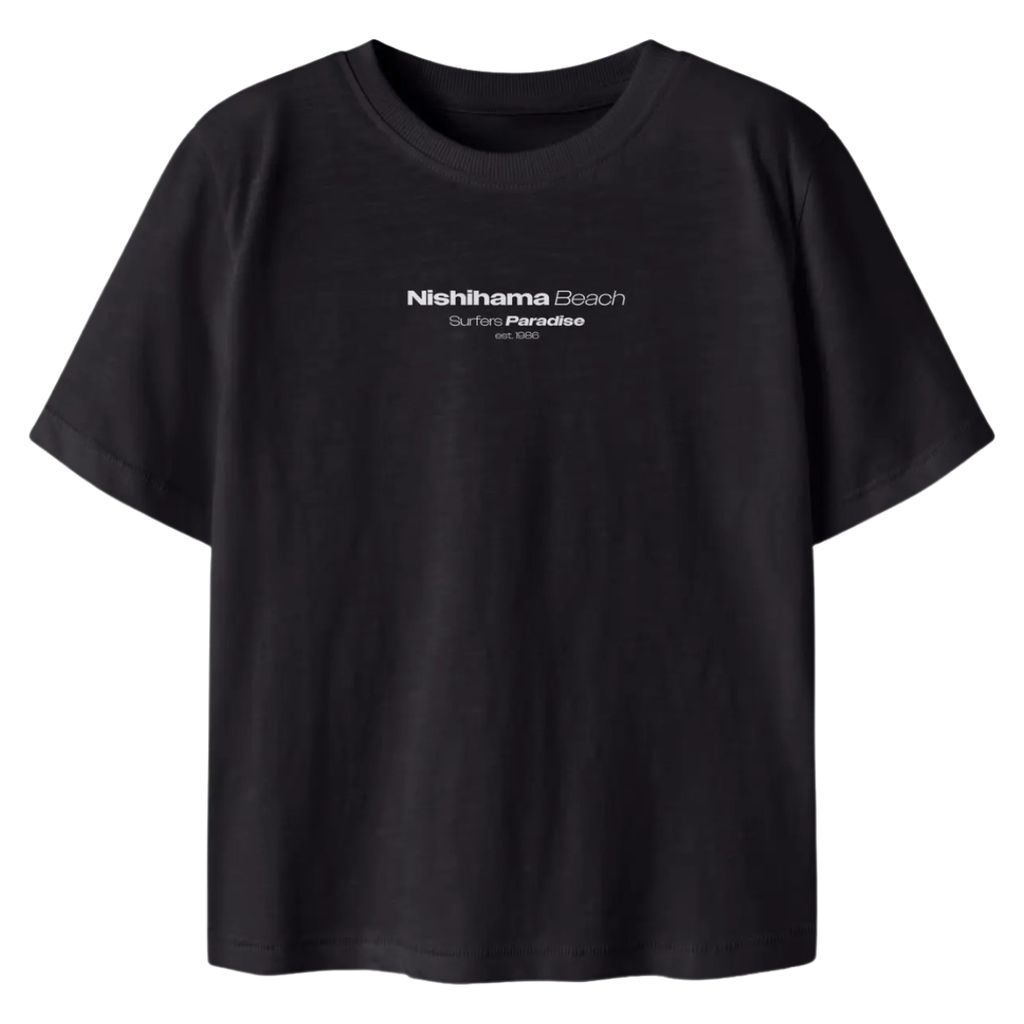 T-SHIRT CON SCRITTA FRONTE E RETRO
