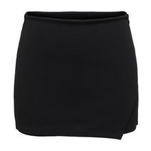 Carica l'immagine nel visualizzatore di Gallery, Gonna Donna Mini con Spacco Laterale – Nero
