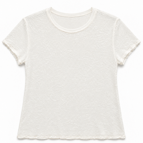 Maglia dévoré a maniche corte