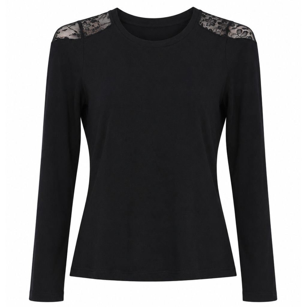 T-SHIRT CON PIZZO