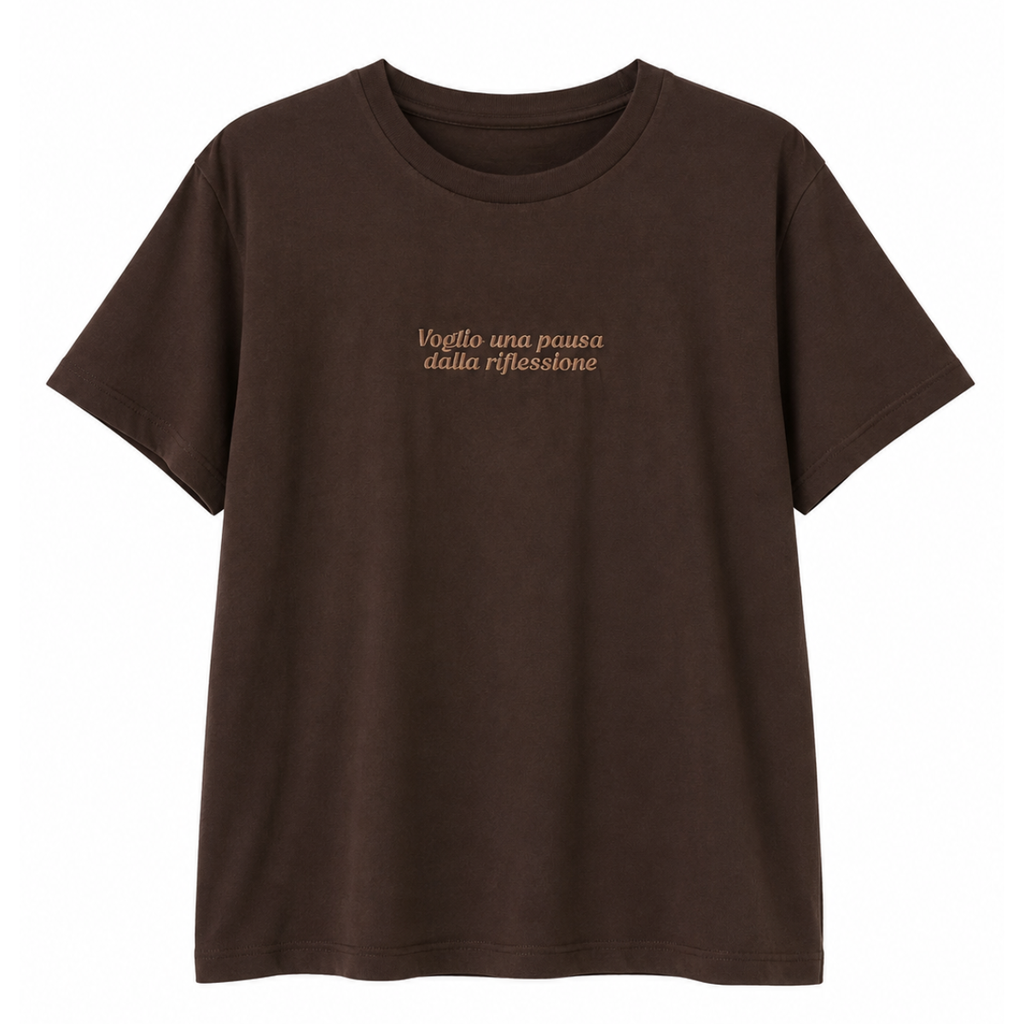T-SHIRT CON SCRITTA