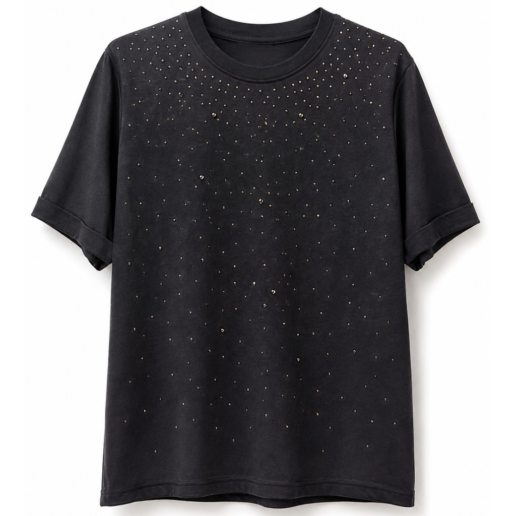 T-SHIRT CON STRASS