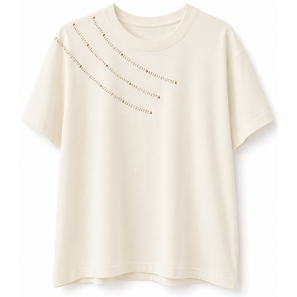 T-SHIRT CON STRASS