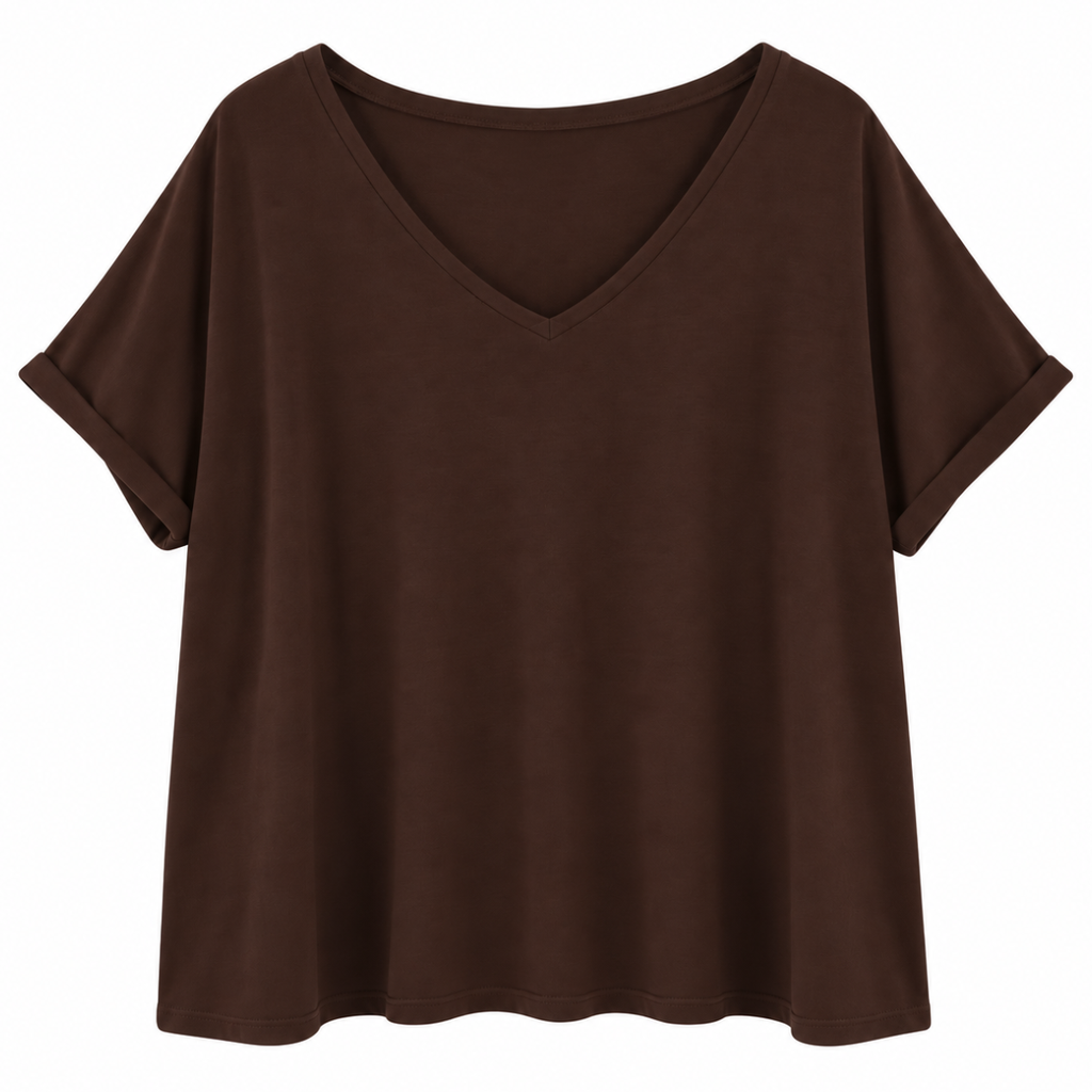 T-SHIRT SCOLLO A V