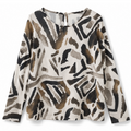 BLUSA CON FANTASIA ASTRATTA