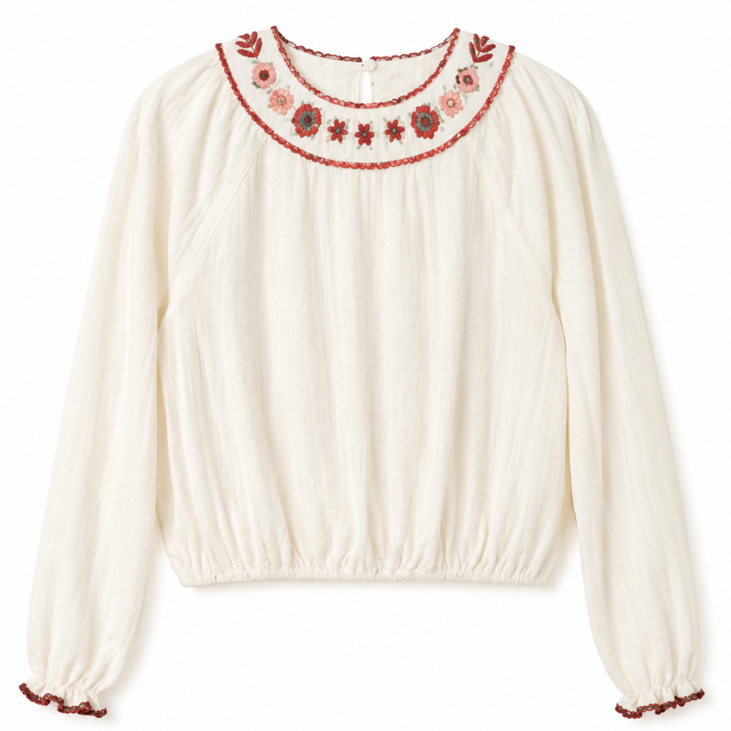 BLUSA CON RICAMO