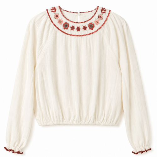 BLUSA CON RICAMO
