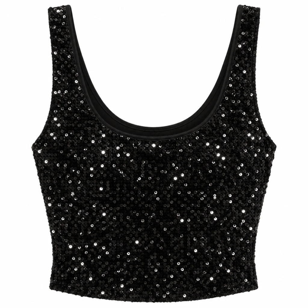 TOP CON PAILLETTES