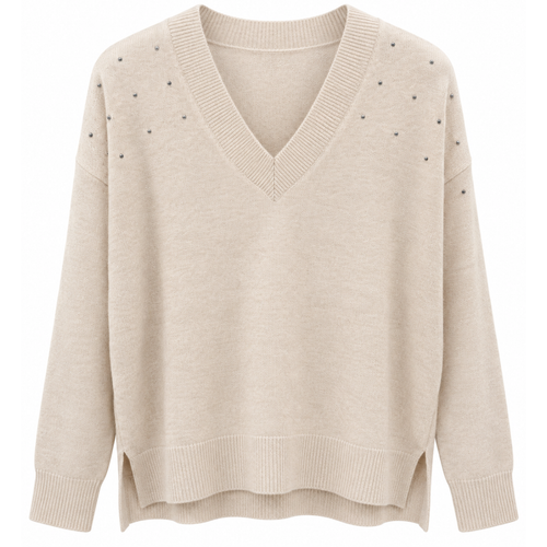 MAGLIA CON SCOLLO A V