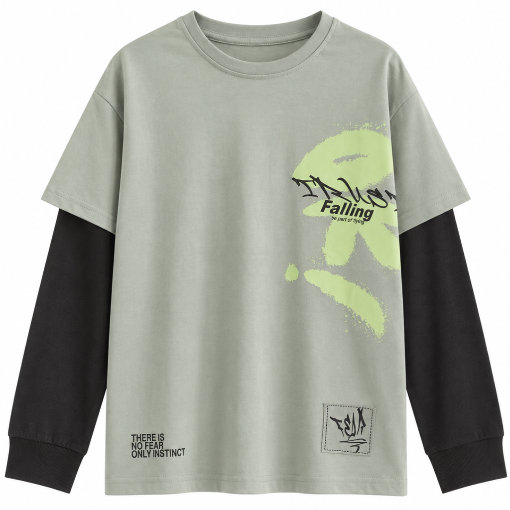 MAGLIA EFFETTO DOPPIA MANICA