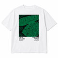 T-SHIRT OVER CON STAMPA GOMMATA