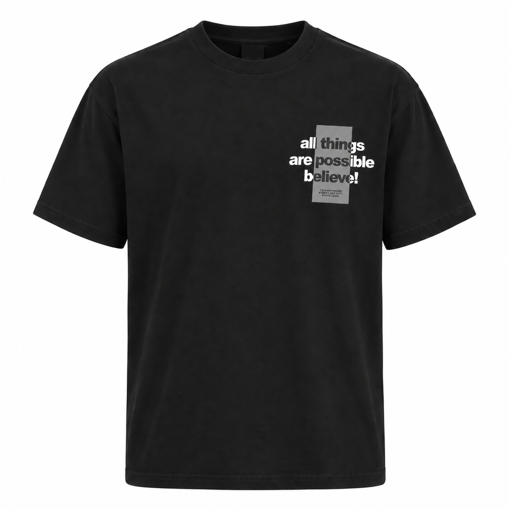T-SHIRT OVER DOPPIA STAMPA