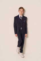 Abito Bambino Elegante Blu Navy 5 Pezzi